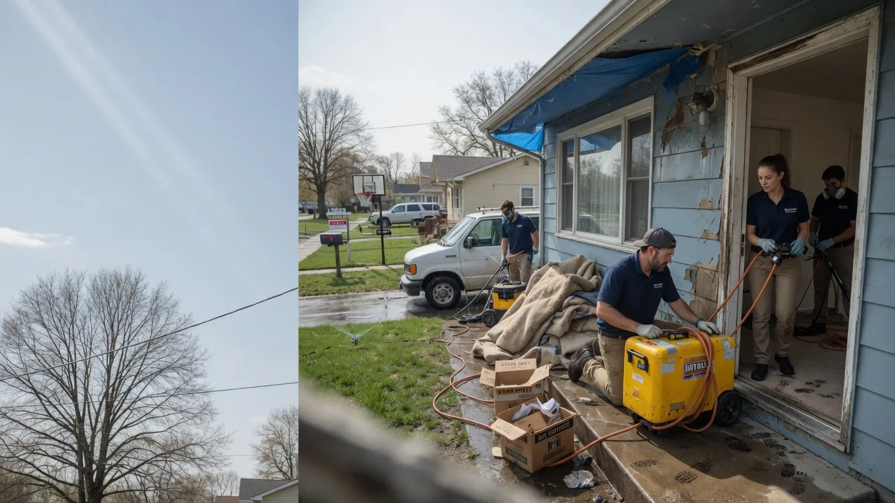 Basement Flood Cleanup in Mcconnell, IL near me